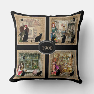 Coussin Anton Pieck Art Vintage pour personnaliser