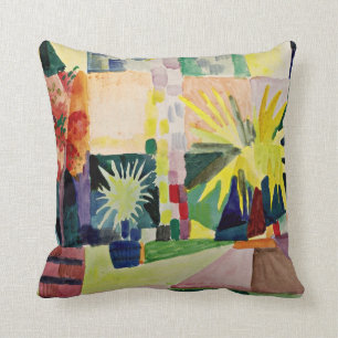 Coussin Août Macke : Jardin sur le lac Thun