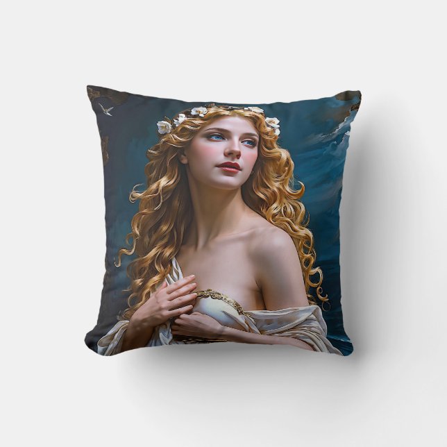Coussin "Aphrodite : déesse de l'amour et de la lumière" (Recto)
