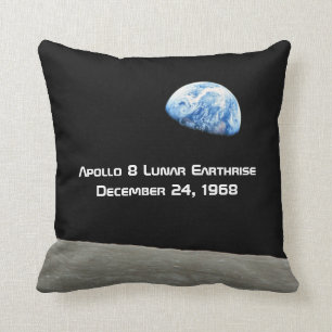 Coussin Apollo 8 Lunar Earthrise 50e Anniversaire