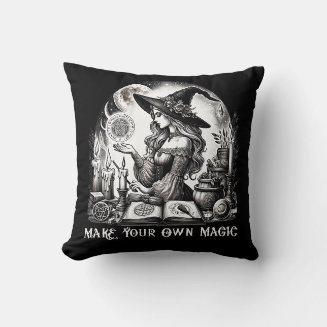 Coussin Apothicaire de sorcière jolie Faites votre propre  (Recto)