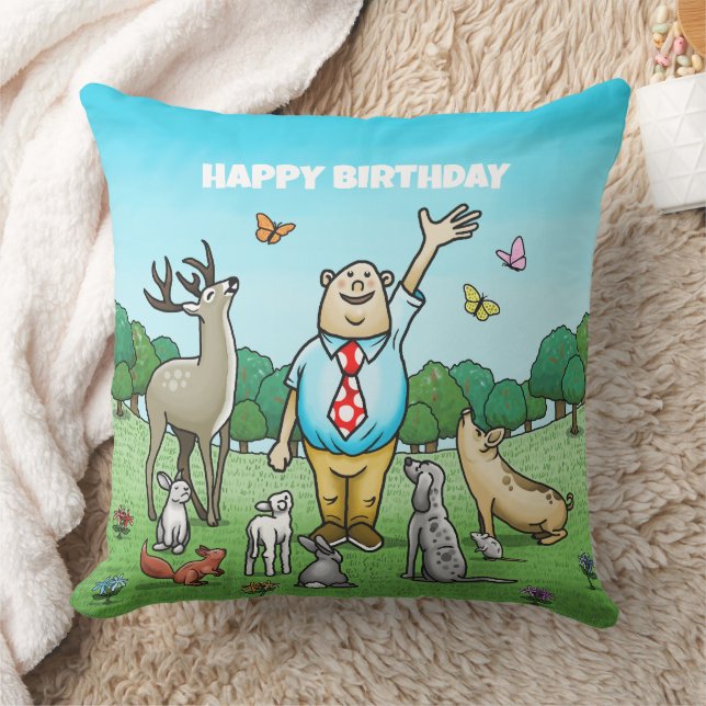 Coussin Appel à tous les fêtards d'anniversaire (Couverture)