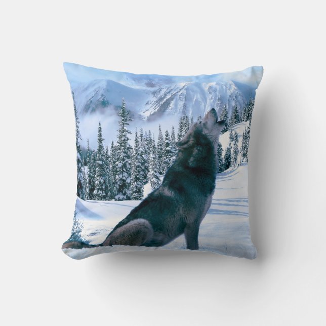 Coussin Appel de loup (Recto)