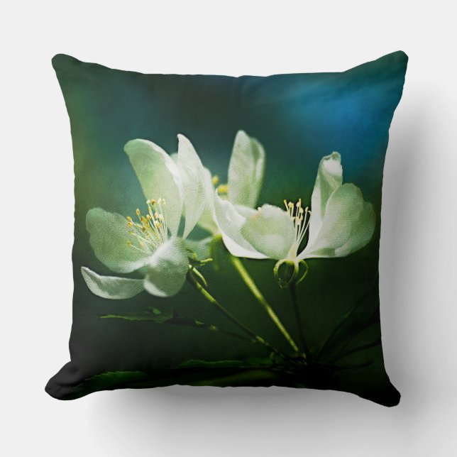 Coussin Apple Blossom - Deux Fleurs (Recto)