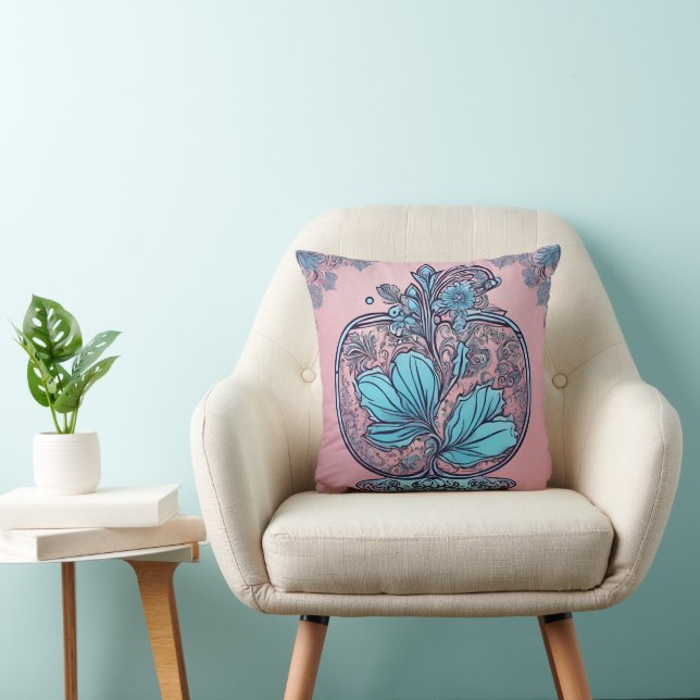 Coussin Apple dans Crystal Lace Art AI (Chaise)