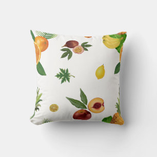 Coussin Apportez le verger à l'intérieur : Motif de fruits