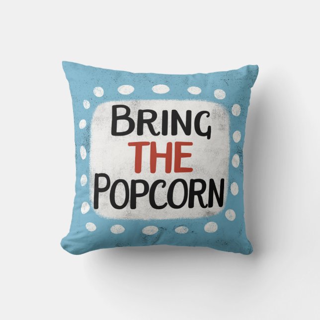 Coussin Apportez L'Oreiller À Throw Popcorn (Recto)