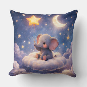 Coussin Apportez-moi une grande gorge carrée d'éléphant