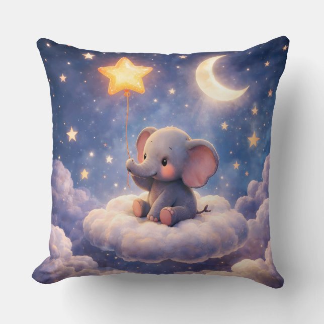Coussin Apportez-moi une grande gorge carrée d'éléphant (Recto)