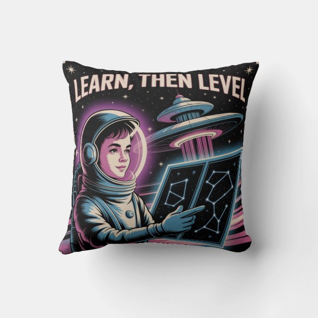 Coussin Apprendre, Puis Niveler (Verso)