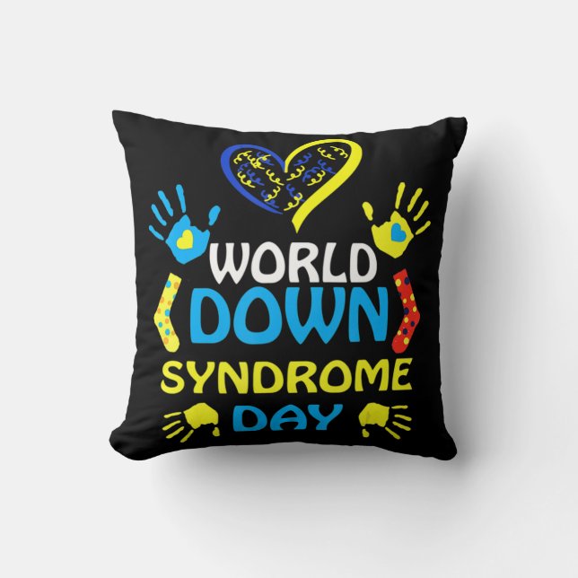 Coussin Appui et sensibilisation à la Journée mondiale du  (Recto)