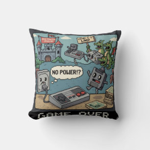 Coussin Appuyez sur Start pour la nostalgie ! (Et quelques