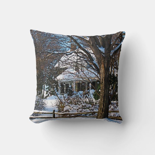Coussin Après la tempête de neige (Recto)