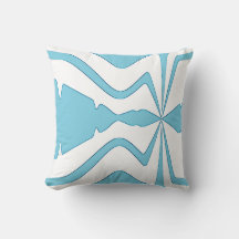Aqua Bold Abstrait Sound Wave Design sur blanc