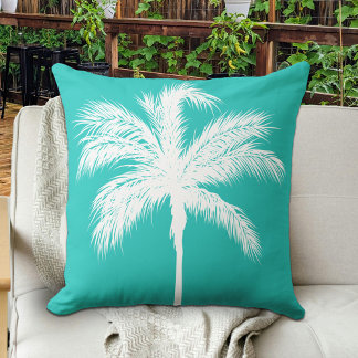 Coussin Aqua Palm Tree