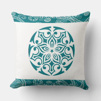 Coussin Aqua TRIBAL CERCLE Pilote à lancer rétro