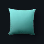 Coussin Aqua Turquoise Plongé Moderne Décor tendance<br><div class="desc">Coussin personnalisé.</div>