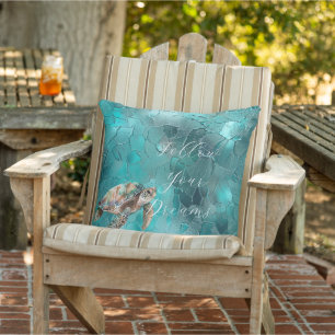 Coussin Aqua Turquoise Turquoise Glam