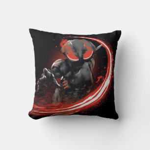 Coussin Aquaman Black Manta Red Swipe Graphic