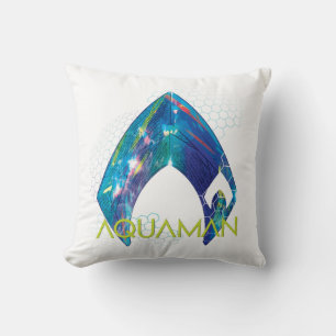 Coussin Aquaman   Logo Aquaman modifié