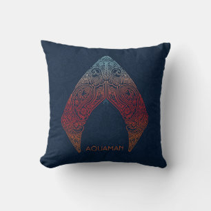 Coussin Aquaman   Logo de Paisley Aquaman