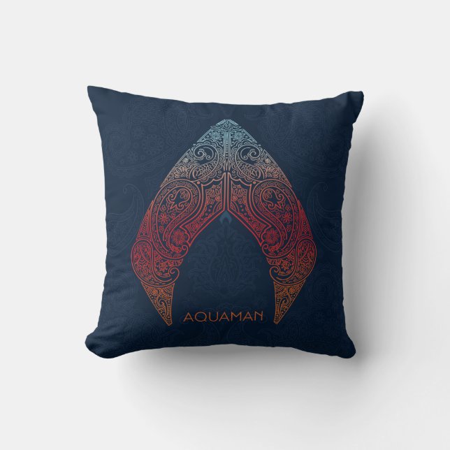Coussin Aquaman | Logo de Paisley Aquaman (Recto)
