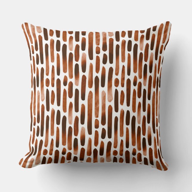 Coussin Aquarelle 091121 - Brown rouillé (Recto)