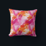 Coussin Aquarelle Abstrait Orange Rose<br><div class="desc">L'oreiller jeté abstrait rose orange aquarelle est le moyen idéal pour ajouter une touche de couleur et un style contemporain à n'importe quelle pièce. Doté d'un beau mélange de roses doux et d'orangés vibrants dans un design abstrait, cet oreiller apporte une touche artistique à votre décoration. Son rembourrage moelleux offre...</div>