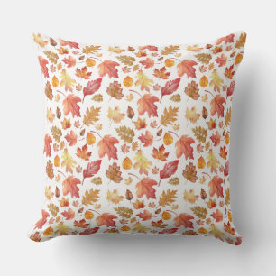 Coussin Aquarelle Automne Feuilles Automne Motif sans join