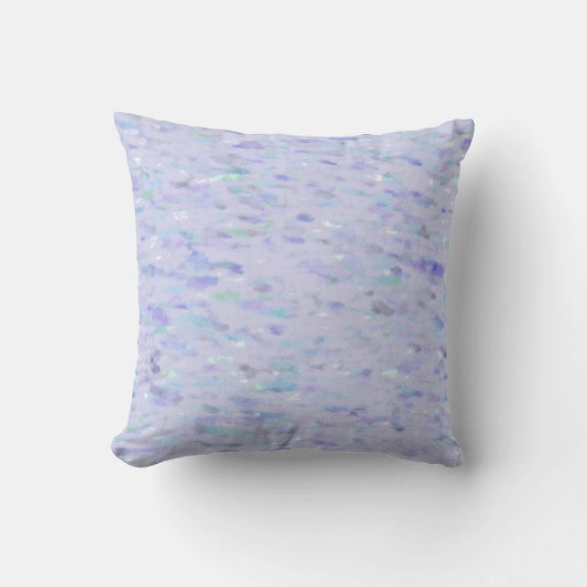 Coussin Aquarelle bleu pourpre (Recto)