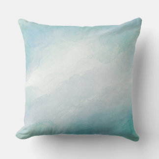 Coussin Aquarelle bleue