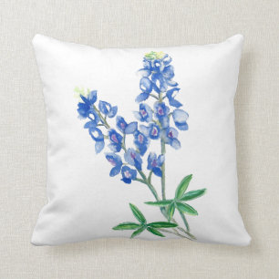 Coussin Aquarelle Bluebonnets