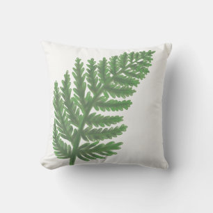 Coussin Aquarelle botanique Moss Green Fern