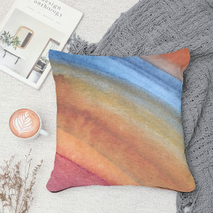 Coussin Aquarelle Brown simple et élégante
