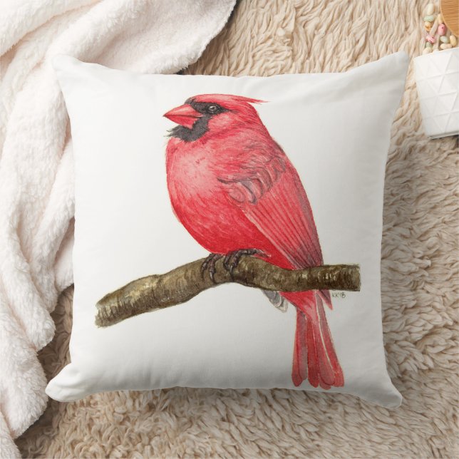 Coussin Aquarelle cardinale (Couverture)