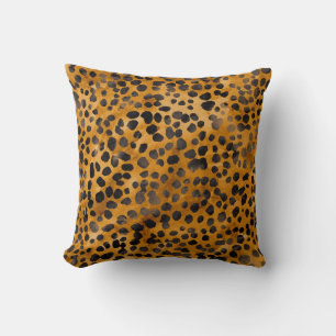 Coussin Aquarelle Cheetah Print