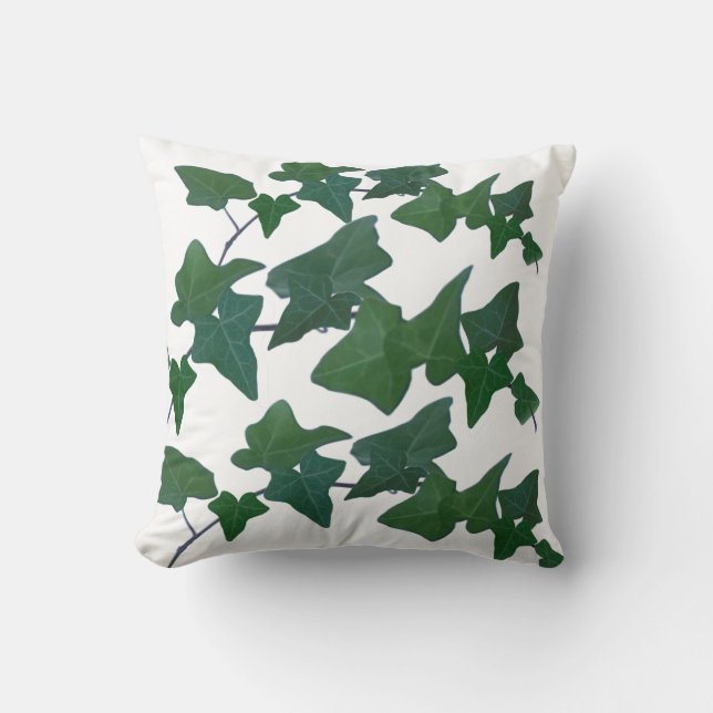 Coussin Aquarelle classique Vert Anglais Ivy (Recto)