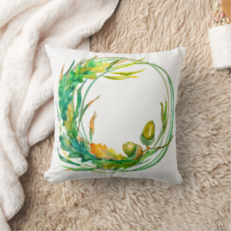 Coussin Aquarelle conception de la couronne