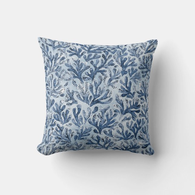 Coussin Aquarelle Corail (Recto)