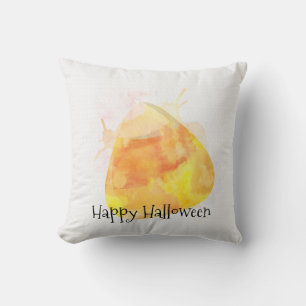 Coussin Aquarelle Corne de bonbons Halloween Décor maison