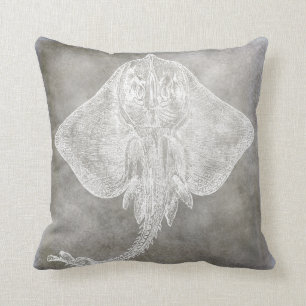 Coussin Aquarelle côtière Rayon de patinage Moteur Neutre