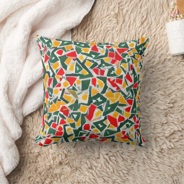 Coussin Aquarelle couleur Terrazzo Motif (Couverture)