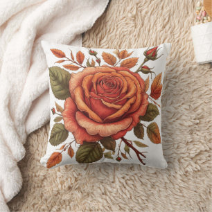 Coussin aquarelle de fleur