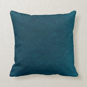 Coussin Aquarelle de la mer profonde - Bleu Turquoise fonc