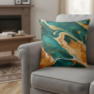 Coussin Aquarelle de marbre