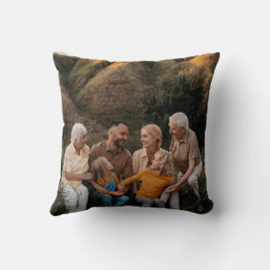 Coussin Aquarelle de Noël botanique floral noir photo