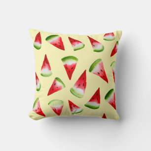 Coussin Aquarelle de pastèque fruit mignon