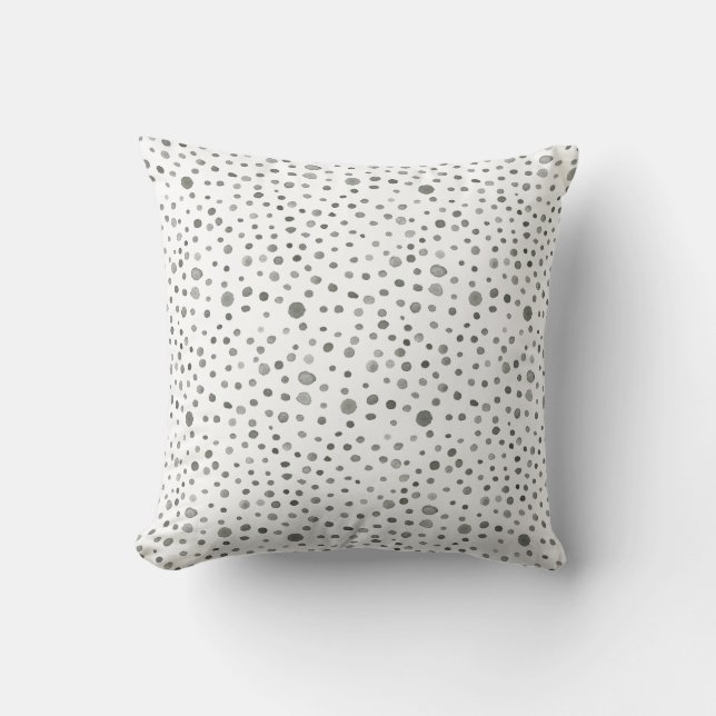Coussin Aquarelle de pin Confetti points Lancer l'oreiller (Recto)