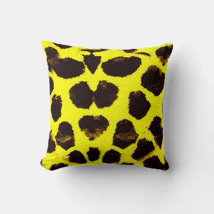 Coussin Aquarelle de Poster de animal Abstrait Leopard