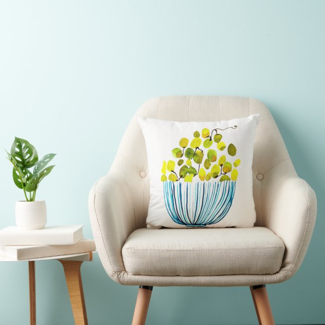 Coussin Aquarelle de raisins fruits mignons (Chaise)